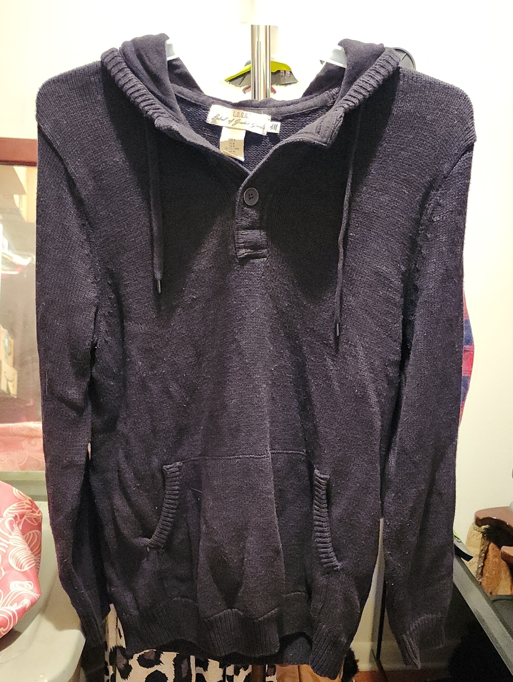 H&M Black Heavyweight Hoodie